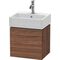 Duravit Waschtischunterbau L-CUBE 400x434x341mm Ans rechts nussbaum dunkel