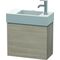 Duravit Waschtischunterbau L-CUBE 400x480x240mm Ans rechts pine silver