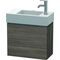 Duravit Waschtischunterbau L-CUBE 400x480x240mm Anschlag rechts pine terra