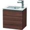 Duravit Waschtischunterbau L-CUBE 294x420x400mm Ans links nussbaum dunkel