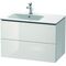Duravit Waschtischunterbau L-CUBE 550x820x481mm Be links weiß hochglanz