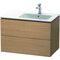 Duravit Waschtischunterbau L-CUBE 550x820x481mm Be re europäische eiche