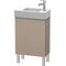 Duravit Waschtischunterbau L-CUBE 582x480x240mm, Anschlag rechts leinen