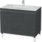 Duravit Möbelwaschtisch L-CUBE 1000x540mm o ÜL 1 HL lichtblau matt