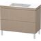 Duravit Waschtischunterbau L-CUBE m WT Vero Air 698x1000x480mm o HL leinen