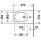Duravit Stbidet STARCK 2 BACK-TO-WALL m ÜL HLB 370x570mm 1 Hahnloch weiß