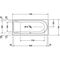 Duravit Rechteck-Badewanne DARLING NEW 1700x750mm, 1 Rückenschräge links weiß