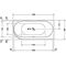Duravit Badewanne DARLING NEW 1900x900 Ecke re 2 Rückenschrägen weiß