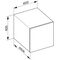 Keuco Sideboard EDITION 90 400x400x485mm Eiche dunkelgrau KEUCO