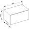 Keuco Abdeckplatte EDITION 90 802x6x486mm für Sideboard 800mm schiefer KEUCO