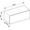 Keuco Abdeckplatte EDITION 90 1002x6x486mm f Sideboard 1000mm KEUCO
