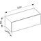Keuco Abdeckplatte EDITION 90 1202x6x486mm f Sideboard 1200mm schiefer KEUCO