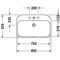 Duravit Waschtisch HAPPY D.2 m ÜL HLB 800x525mm 3 Hahnlöcher weiß WG