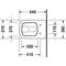 Duravit Wand-WC DURASTYLE flach, 370x540mm weiß