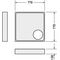 Duravit Wannenträger für 720114, 800x800mm