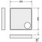 Duravit Wannenträger für 720115, 900x900mm