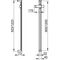 Keuco Brausestange EDITION 11 1200mm vc KEUCO