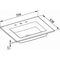 Keuco Keramik-Waschtisch ROYAL 60 704x17x538mm m 3L-Boh we KEUCO