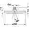 Duravit Kopfbrause d= 200mm, Kunststoff, 1-strahlig chrom