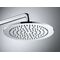 Duravit Brausearm gebogen, 352mm runde Rosette chrom