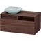 Duravit Waschtischunterbau DURASTYLE 550x1000x500mm Auss li nussbaum dunkel