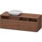 Duravit Waschtischunterbau DURASTYLE 550x1400x500mm Auss li nussbaum dunkel