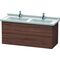 Duravit Waschtischunterbau L-CUBE 469x1220x558mm nussbaum dunkel