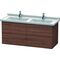 Duravit Waschtischunterbau L-CUBE 469x1220x558mm nussbaum dunkel