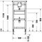 Duravit Urinal-Element DURASYSTEM 500x1148mm für UP-Druckspüler Trockenbau