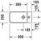 Duravit Handwaschbecken P3 Comforts o ÜL m HLB 500x260mm 1 Hahnloch weiß WG