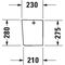Duravit Halbsäule P3 Comforts 165x230mm weiß WG