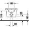 Duravit Wand-Bidet P3 Comforts m ÜL HLB 380x570mm 1 Hahnloch weiß WG