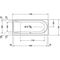 Duravit Rechteck-Whirlwanne DARLING NEW 160 l 170x75 we 1 RS li Combi-System L