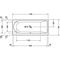 Duravit Rechteck-Whirlwanne DARLING NEW 160 l 170x75 we 1 RS rechts Jet-System