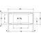 Duravit Rechteck-Badewanne VERO AIR Einbauversion 2 RS 1900x900mm weiß