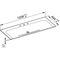 Keuco Keramik-Waschtisch X-LINE 1208x17x494mm m 3L-Boh we KEUCO