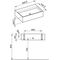 Keuco Keramik-Waschtisch EDITION 90 805x205x535mm we o HL-boh KEUCO