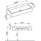 Keuco Mineralguss-Waschtisch EDITION 90 1208x205x535mm we o HL-boh KEUCO