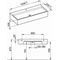 Keuco Mineralguss-Waschtisch EDITION 90 1208x205x535mm we m 1L-Boh KEUCO