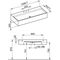 Keuco Mineralguss-Waschtisch EDITION 90 1208x205x535mm we m 3L-Boh KEUCO