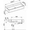 Keuco Keramik-Waschtisch EDITION 90 1208x205x535mm we m 1L-Boh KEUCO