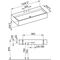 Keuco Keramik-Waschtisch EDITION 90 1208x205x535mm we m 3L-Boh KEUCO