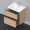 Duravit Waschtischunterbau D-NEO 1 Ausz. 1 Schubk. 625x634x452mm Ei natur