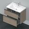 Duravit Waschtischunterbau D-NEO 1 Ausz. 1 Schubk. 625x784x452mm Ei terra