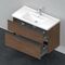 Duravit Waschtischunterbau D-NEO 1 Ausz. 1 Schubk. 625x984x452mm NB dkl