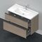 Duravit Waschtischunterbau D-NEO 1 Ausz. 1 Schubk. 625x984x452mm Ei terra