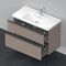 Duravit Waschtischunterbau D-NEO 1 Ausz. 1 Schubk. 625x984x452mm bas matt
