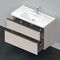 Duravit Waschtischunterbau D-NEO 1 Ausz. 1 Schubk. 625x984x452mm taupe