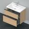 Duravit Waschtischunterbau D-NEO 625x784x452mm 1 Ausz. 1 Schubk. Ei natur
