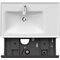 Duravit Waschtischunterbau D-NEO 625x784x452mm 1 Ausz. 1 Schubk. grap ma